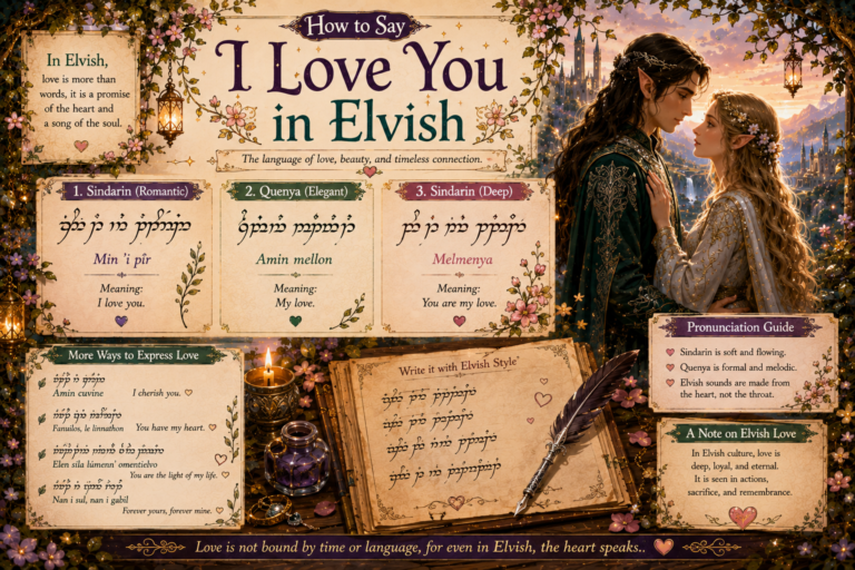 I Love You in Elvish