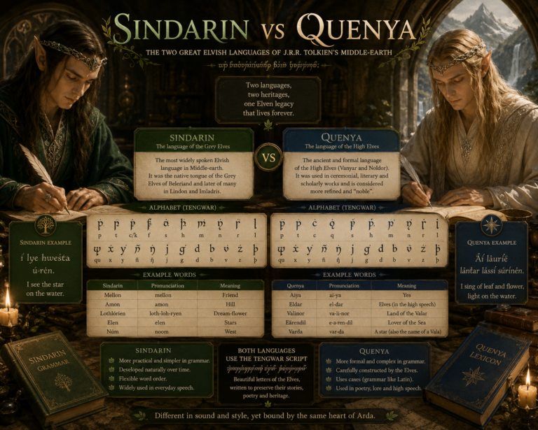 Sindarin vs Quenya Sindarin vs Quenya