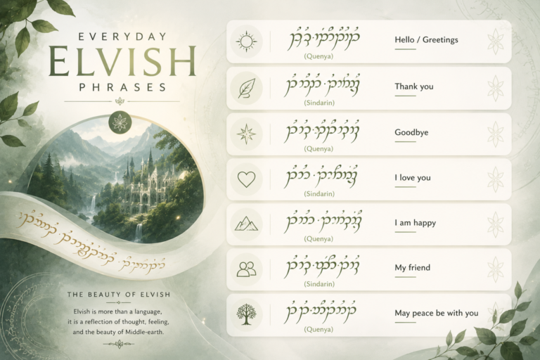 Everyday Elvish Pharases Everyday Elvish Pharases