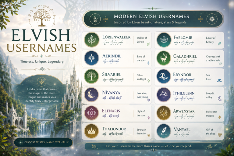 Elvish Usernames