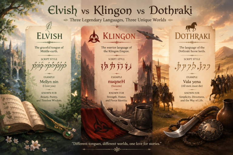 Elvish VS Klingon VS Dothraki