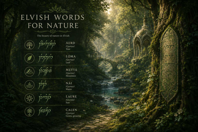 Elvish Words For Nature Elvish Words For Nature