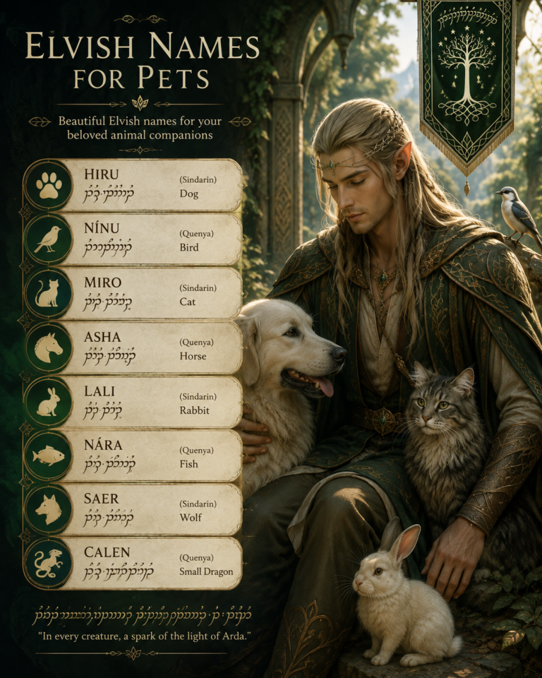 Elvish Name For Pets Elvish Name For Pets