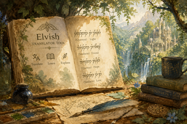 Best Elvish Translator Tool Best Elvish Translator Tool