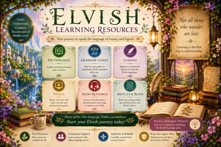 Elvish Learning Resources
