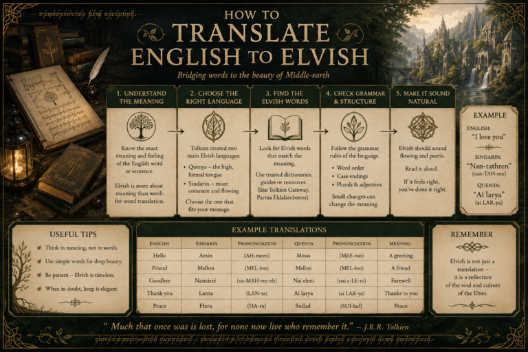 Elvish Translator Guide Elvish Translator Guide