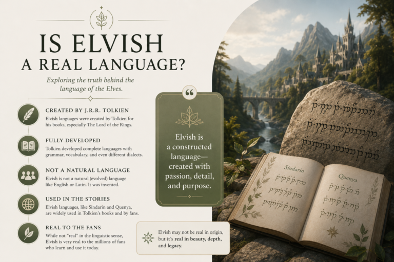 Is Elvish a Real Language Is Elvish a Real Language