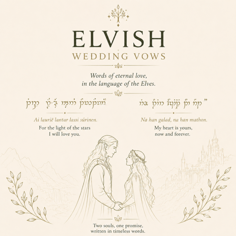 Elvish Wedding Vows Elvish Wedding Vows