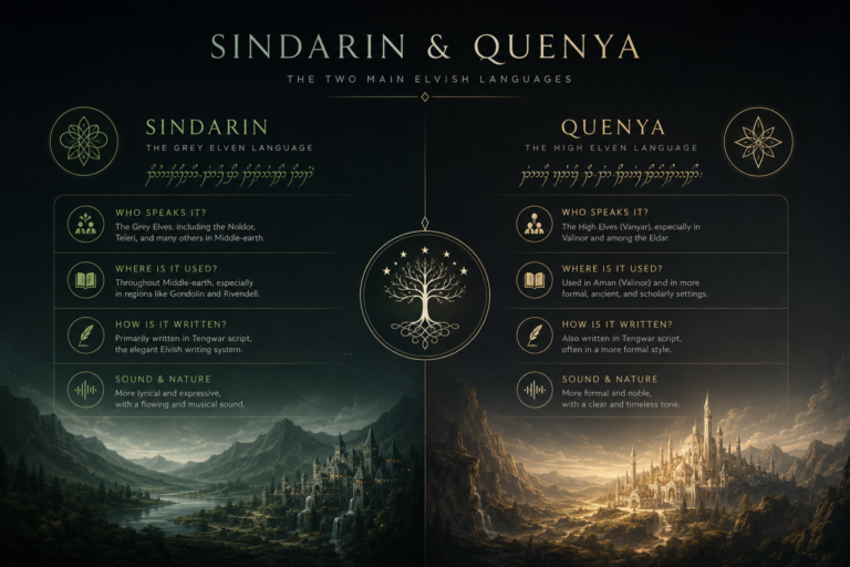 Sindarin and Quenya sindarin vs quenya